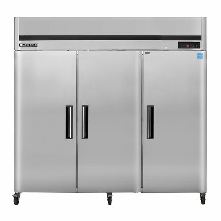 MAXX COLD Reach-In Refrigerator, Triple Door, Top Mount 66.7 CUFT MCRT-72FD